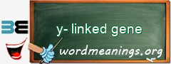 WordMeaning blackboard for y-linked gene